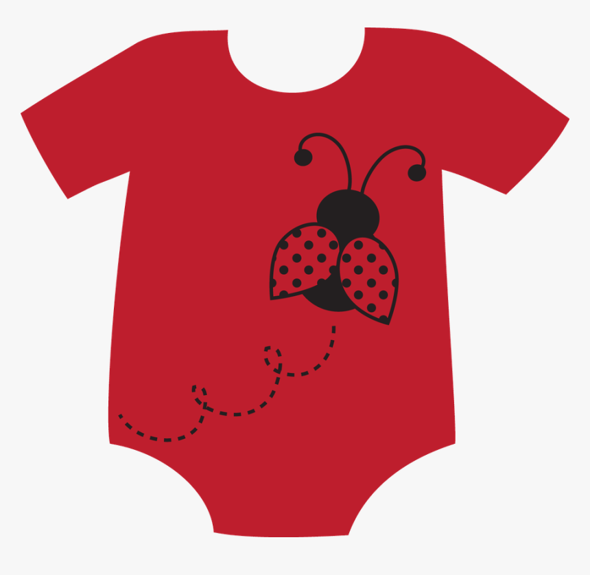 Red Clipart Baby Onesie Transparent Free - Infant, HD Png Download