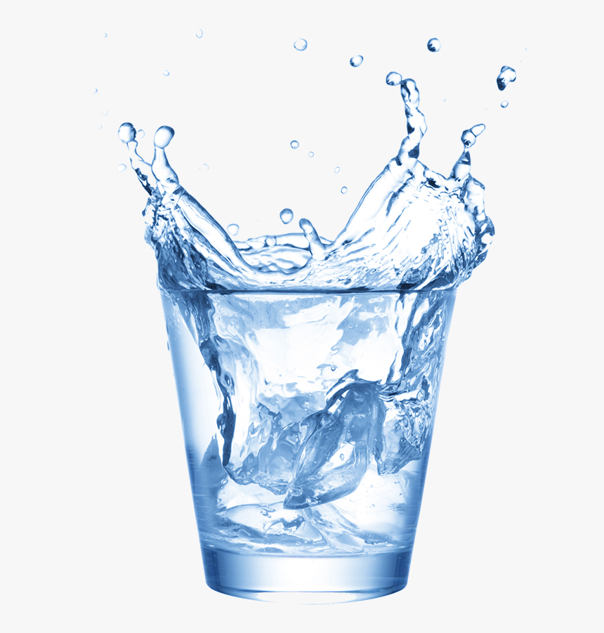 Hd Glass Crystal Serving - Transparent Background Water Splash Png, Png Download