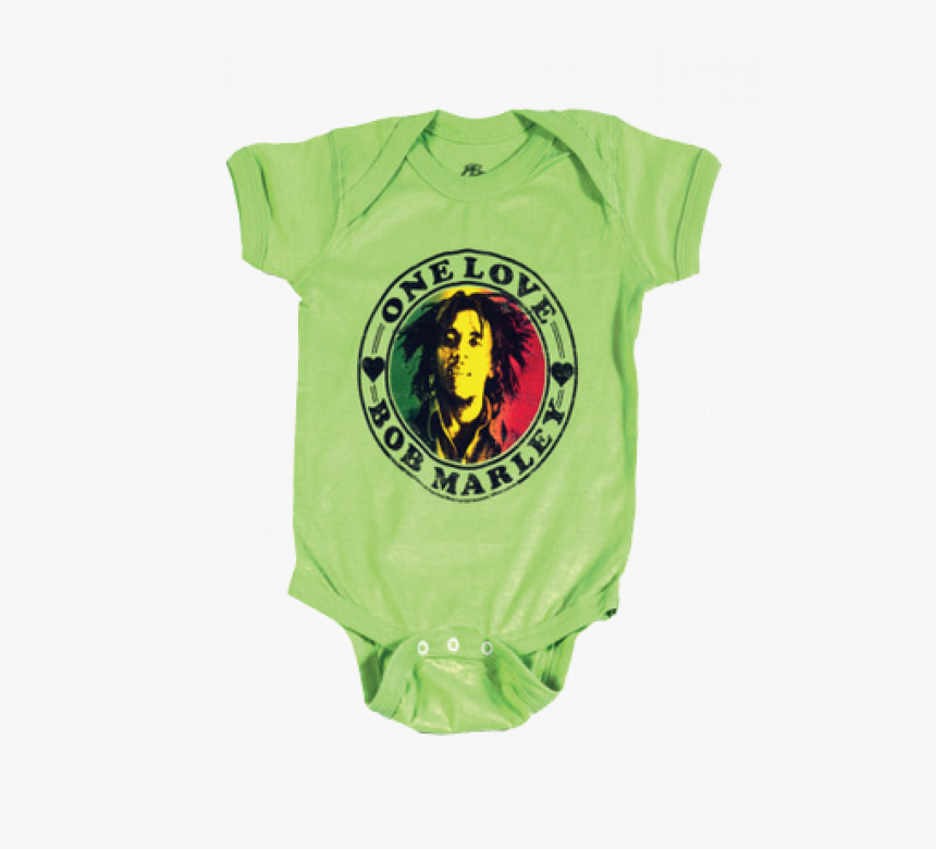Bob Marley Baby Onesie One Love Lime - Body Bob Marley Bebe, HD Png Download