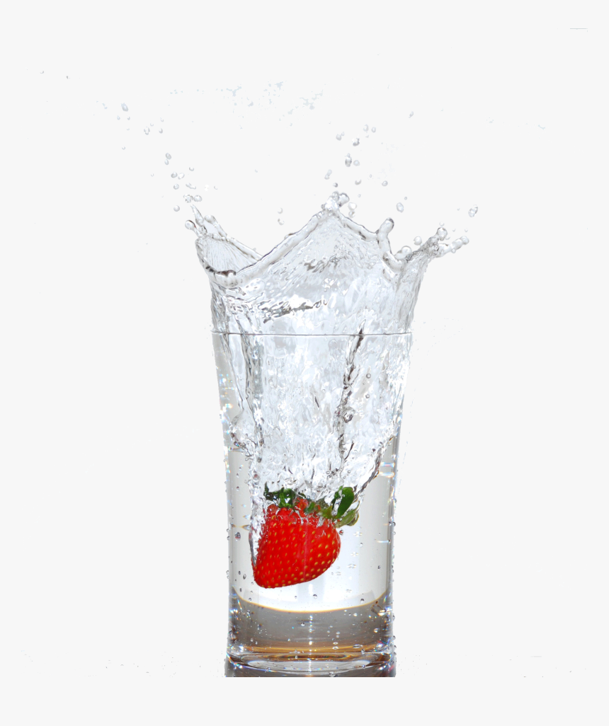 Glass Of Water With Fruit, HD Png Download