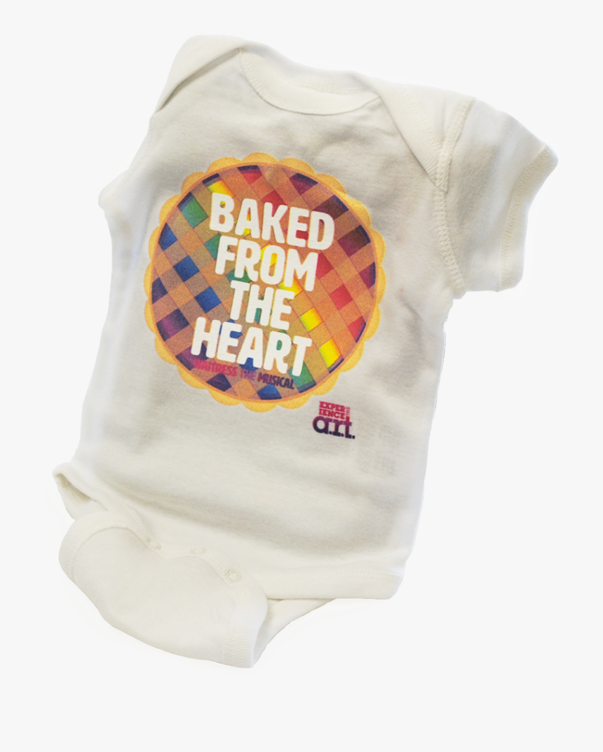 White Baby Onesie With A Rainbow Colored Pie That Says, - Active Shirt, HD Png Download