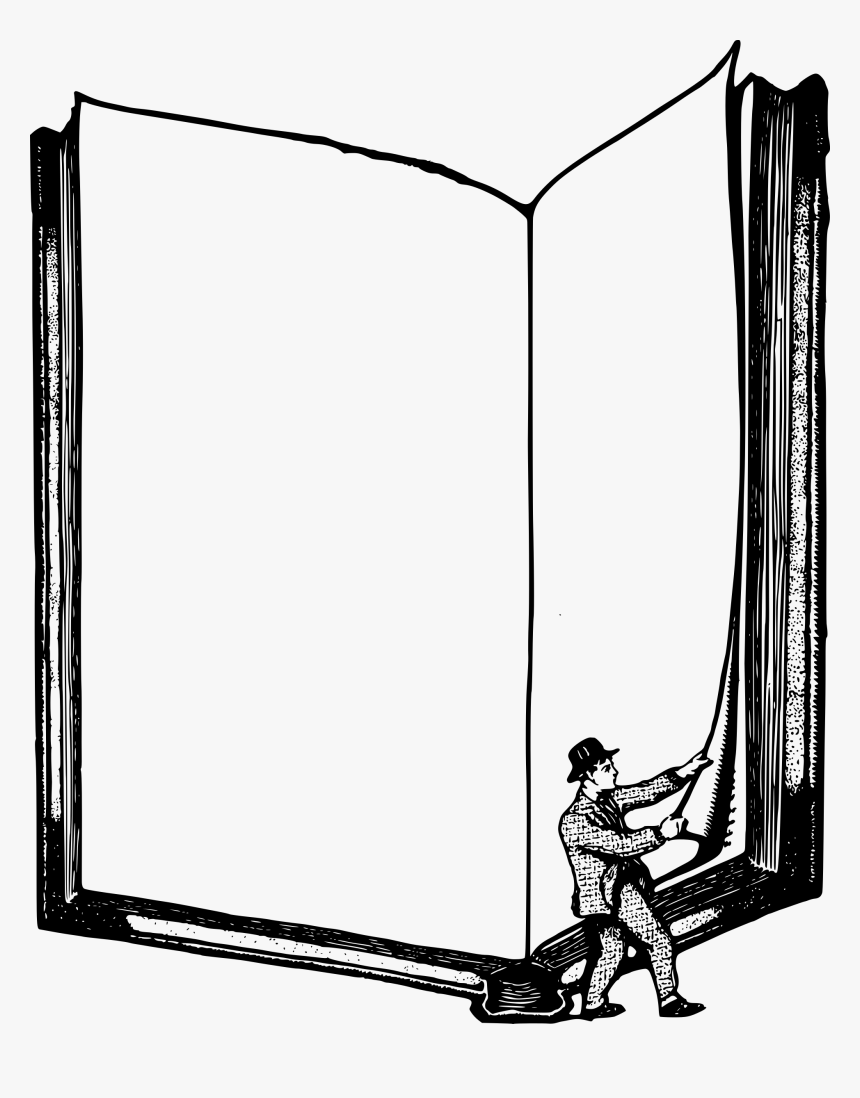 28 Collection Of Book Frame Clipart - Books Frames Borders, HD Png