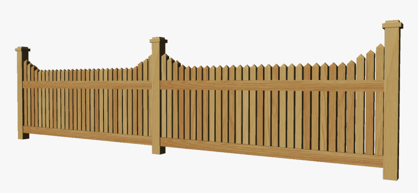 Picket Fence - Wood Fence Clipart, HD Png Download