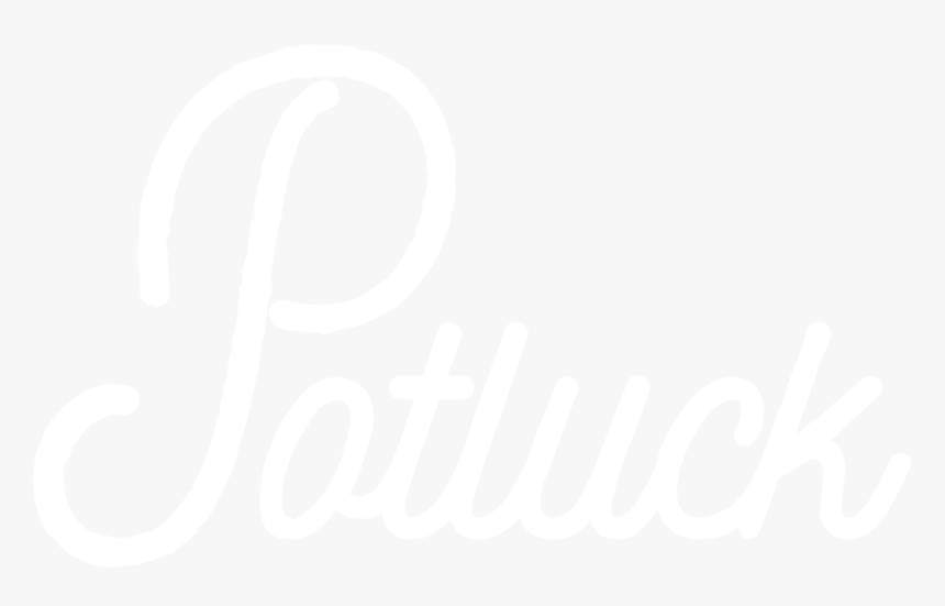 Potluck Nobackground White - Johns Hopkins Logo White, HD Png Download