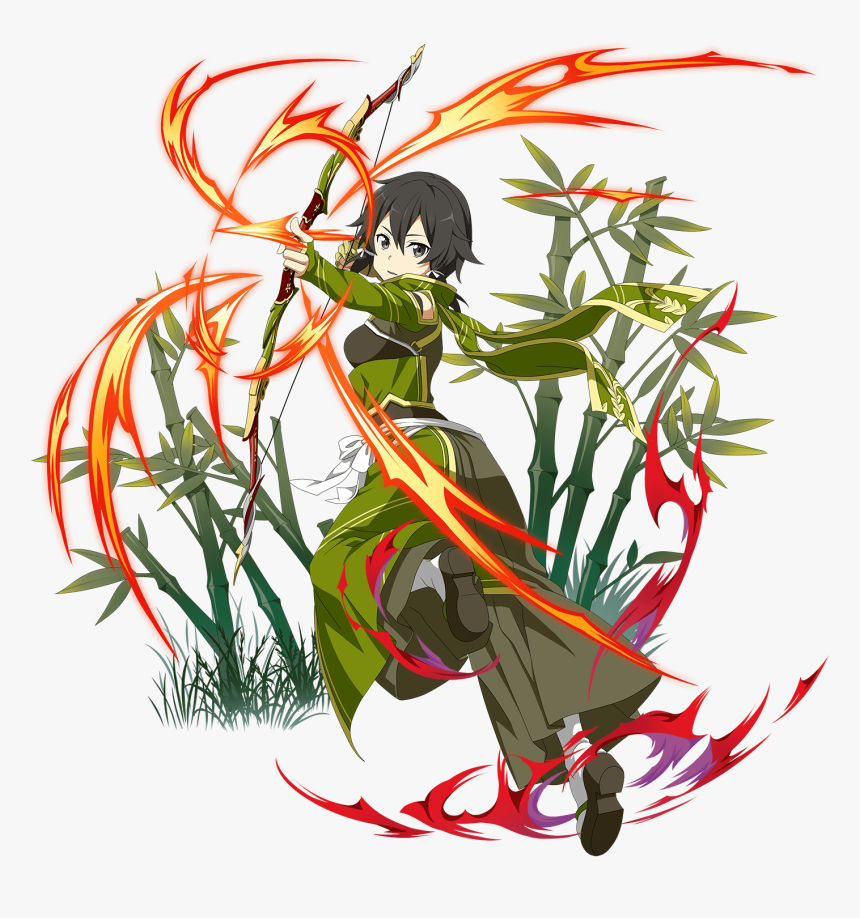 [red Flash Divine Archer] Sinon Sao Ggo, Sword Art - Red Flash Divine Archer Sinon, HD Png Download