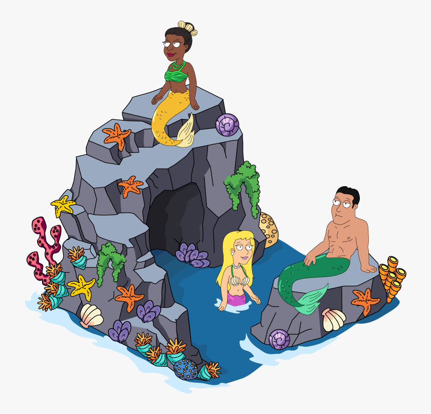 Fg Decoration Mermaidrock - Family Guy Lois Mermaid, HD Png Download