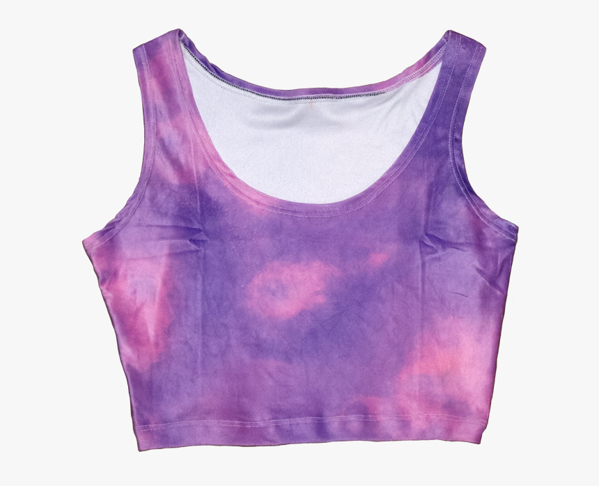 Velvet Tie Dye Crop Top In Mood - Tie Dye Crop Tops, HD Png Download