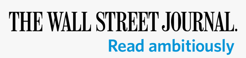 Wall Street Journal Header In Black - Wall Street Journal, HD Png Download