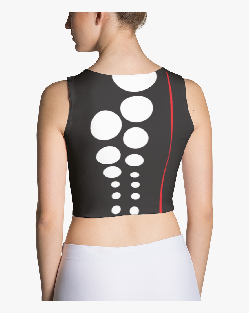 Black Dots Sublimation Cut & Sew Crop Top - Crop Top, HD Png Download