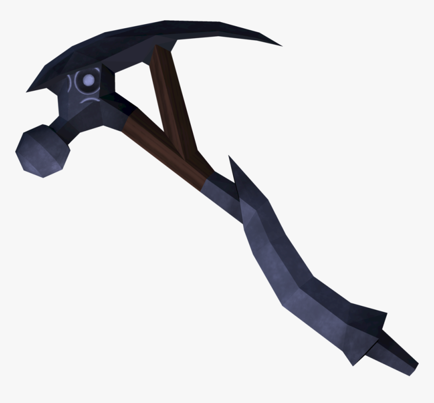The Mithril Pickaxe Is A Pickaxe Stronger Than The - Mithril Pickaxe Runescape, HD Png Download
