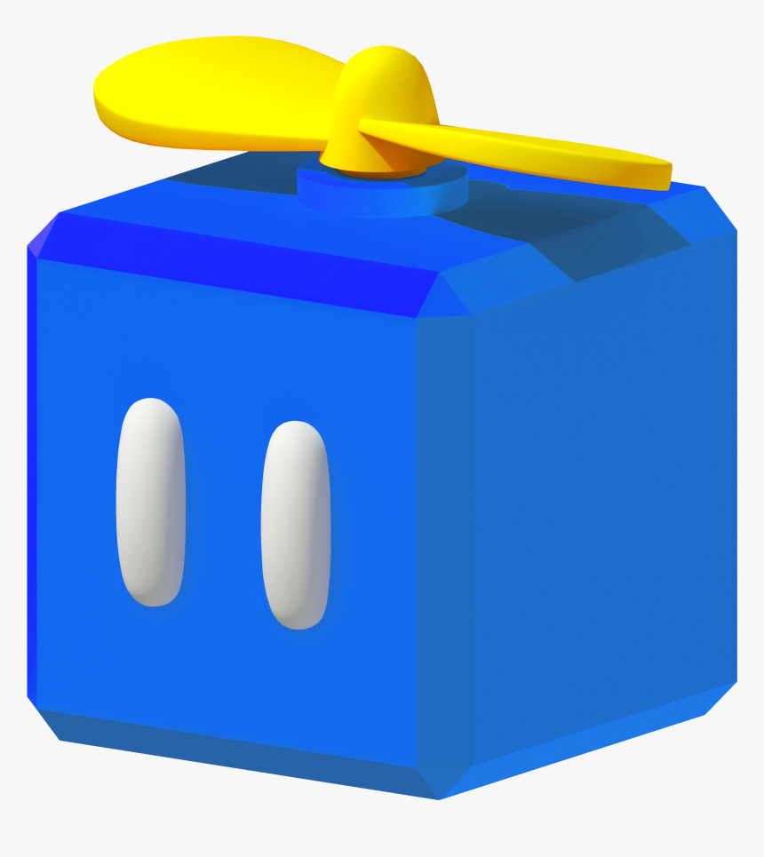 The Propeller Blocks From Super Mario 3d Land - Mario All Blocks 3d, HD Png Download