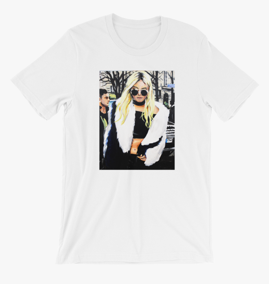 Laura Collins Kendall Jenner In A Crop Top And Fur, HD Png Download