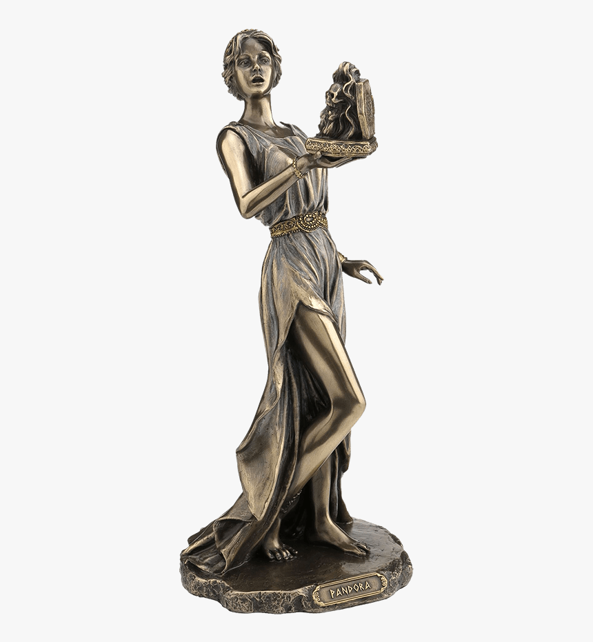 Bronze Pandora Statue - Sculpture, HD Png Download