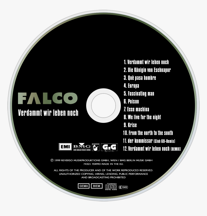 Falco Verdammt Wir Leben Noch, HD Png Download