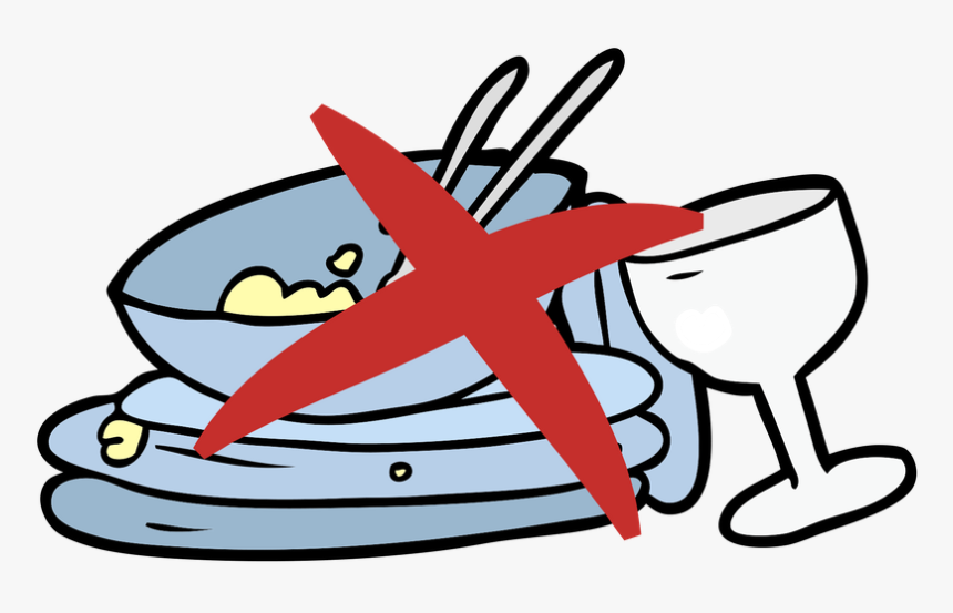 No Dirty Dishes Sign, HD Png Download