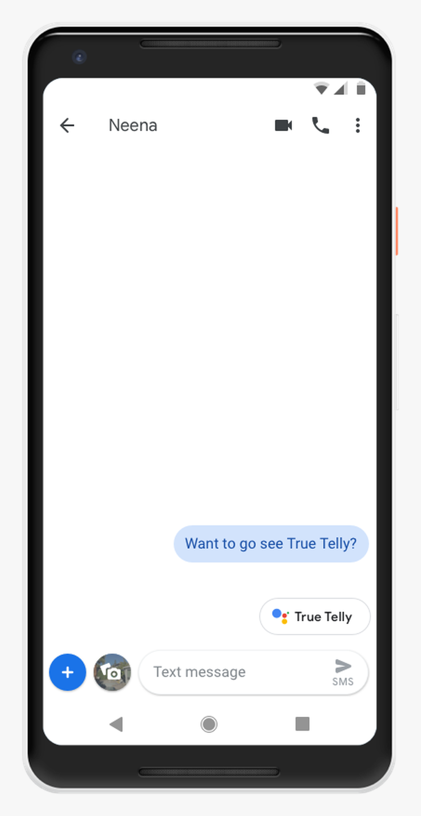 Google Phone Text Message, HD Png Download