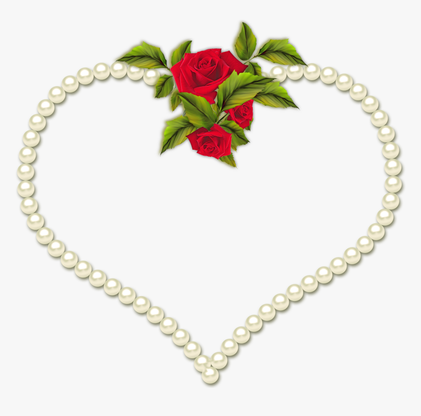 Heart Pearl Frame, HD Png Download