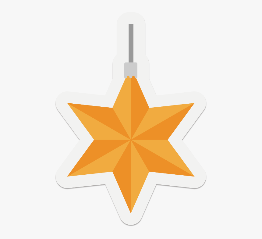Vector Christmas Star Sticker Png Download - Mirage Iii Israeli Air Force, Transparent Png