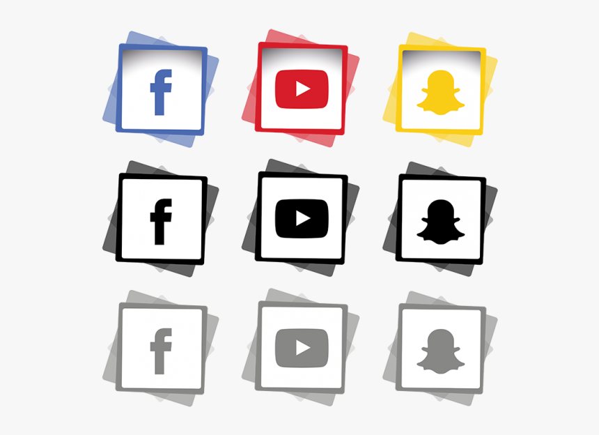 Hexagon Clipart Linked - Social Media Png Logo, Transparent Png