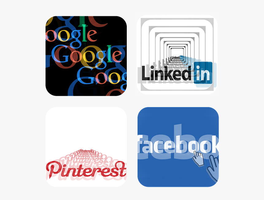 Social Media, Google, Linked In, Pinterest, Facebook - Pinterest, HD Png Download