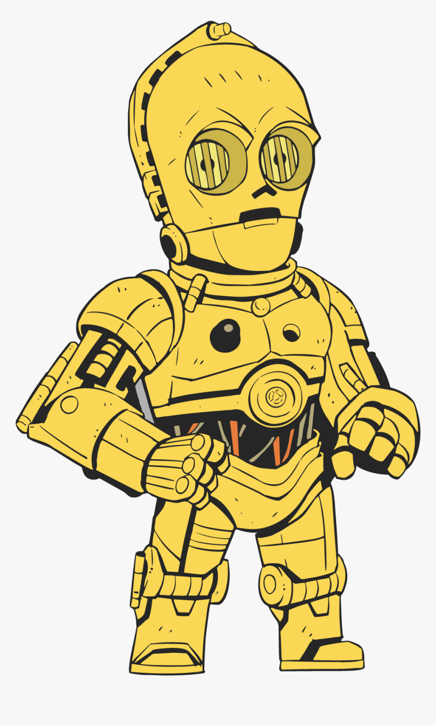 The 2017 Star Wars Celebration Orlando Pin Collection - C3po Star Wars Cartoon, HD Png Download
