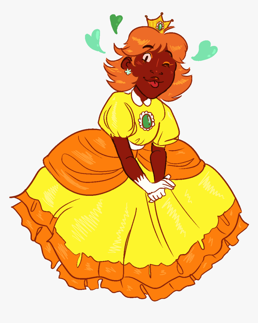 Those Daisy Smash Bros Reveals Are Moods In So Many - Dark Skin Princess Daisy, HD Png Download