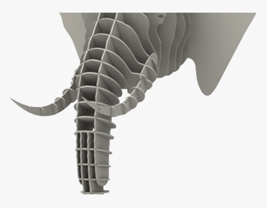 Faux Elephant Head Wild Makecnccom - Quebra Cabeça De Elefante 3d, HD Png Download