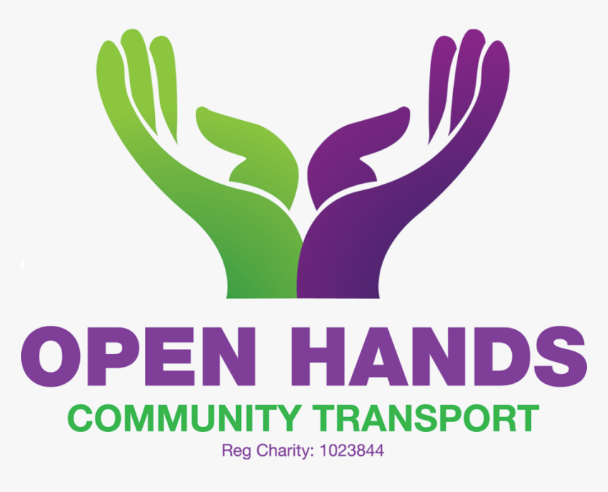 Purple And Green Hands Logo, HD Png Download
