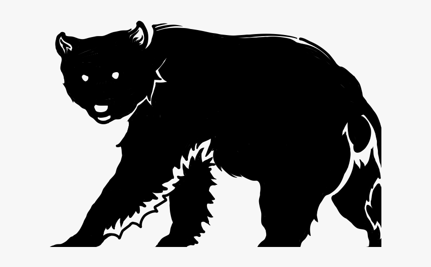Grateful California Bear Line Drawing Bear - Illustration, HD Png Download