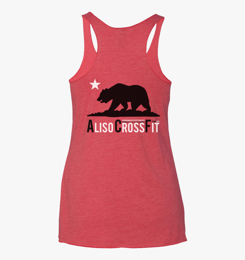 Acf California Bear Ladies Racerback Tank - Active Tank, HD Png Download