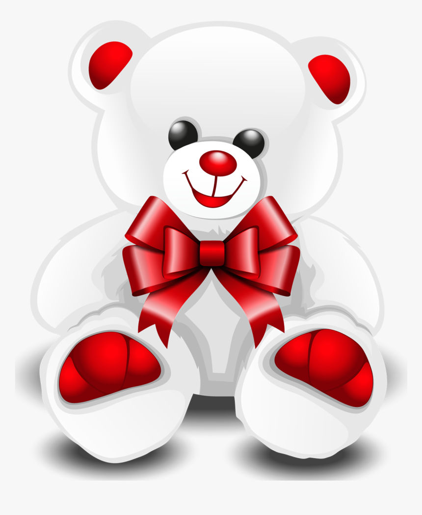 Bear Clipart Symbol - White Teddy Bear Clipart, HD Png Download