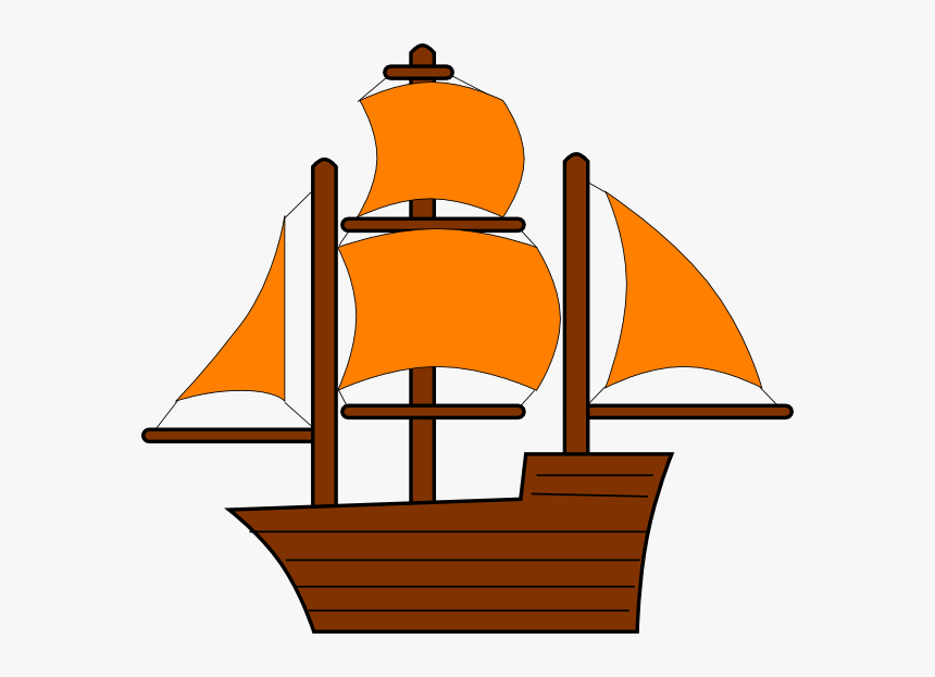 Transparent Boat Clipart Png - Pirate Ship Clipart, Png Download
