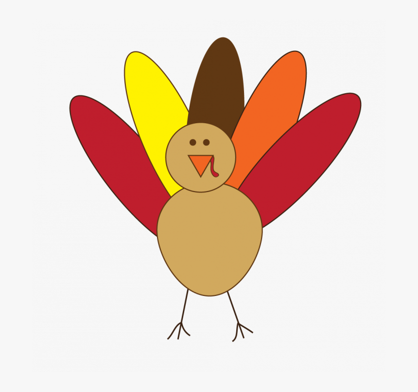 Thanksgiving Thanksgiving Clip Art - Simple Turkey Clipart, HD Png Download