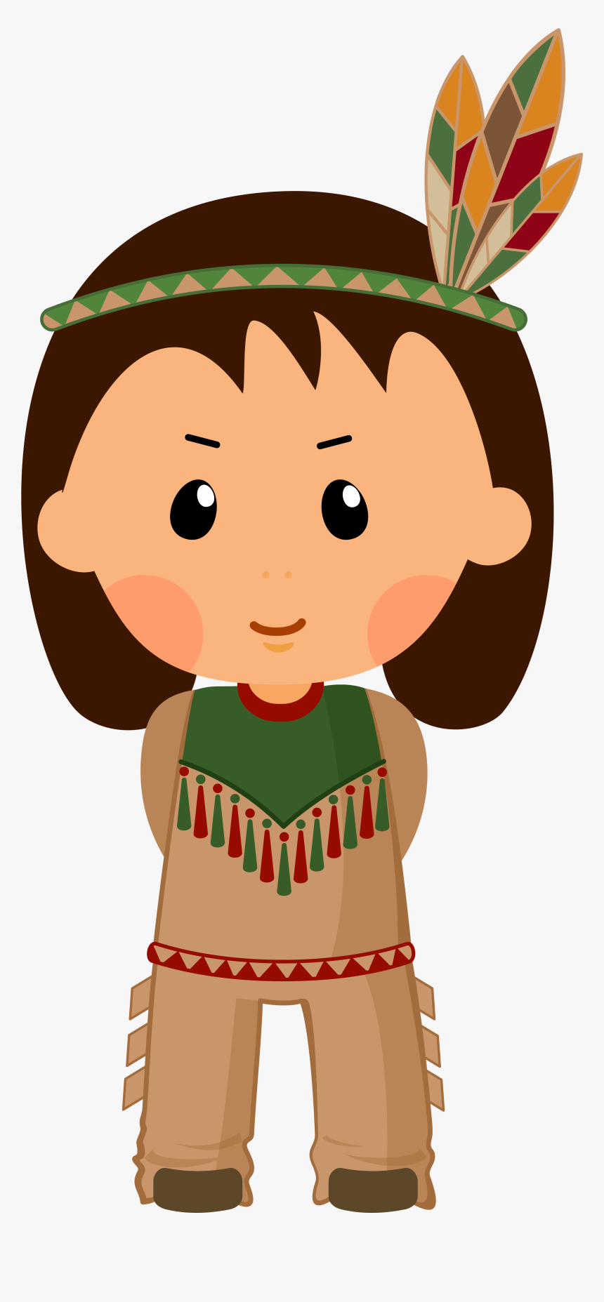 Boy Png Clipart - Native American Boy Clipart, Transparent Png