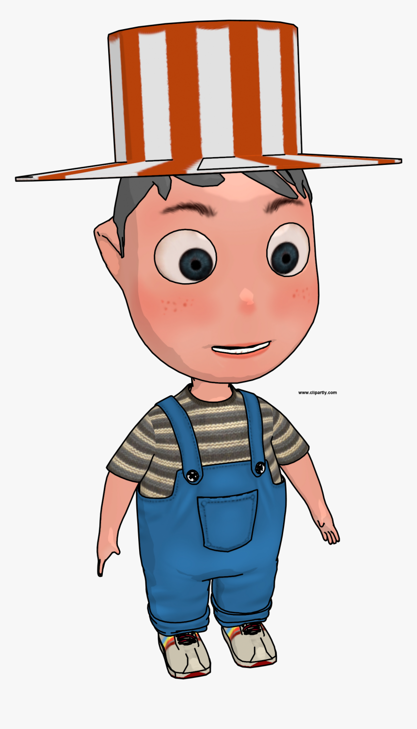 Cartoon Boy With Hat Clipart Png - Cartoon, Transparent Png