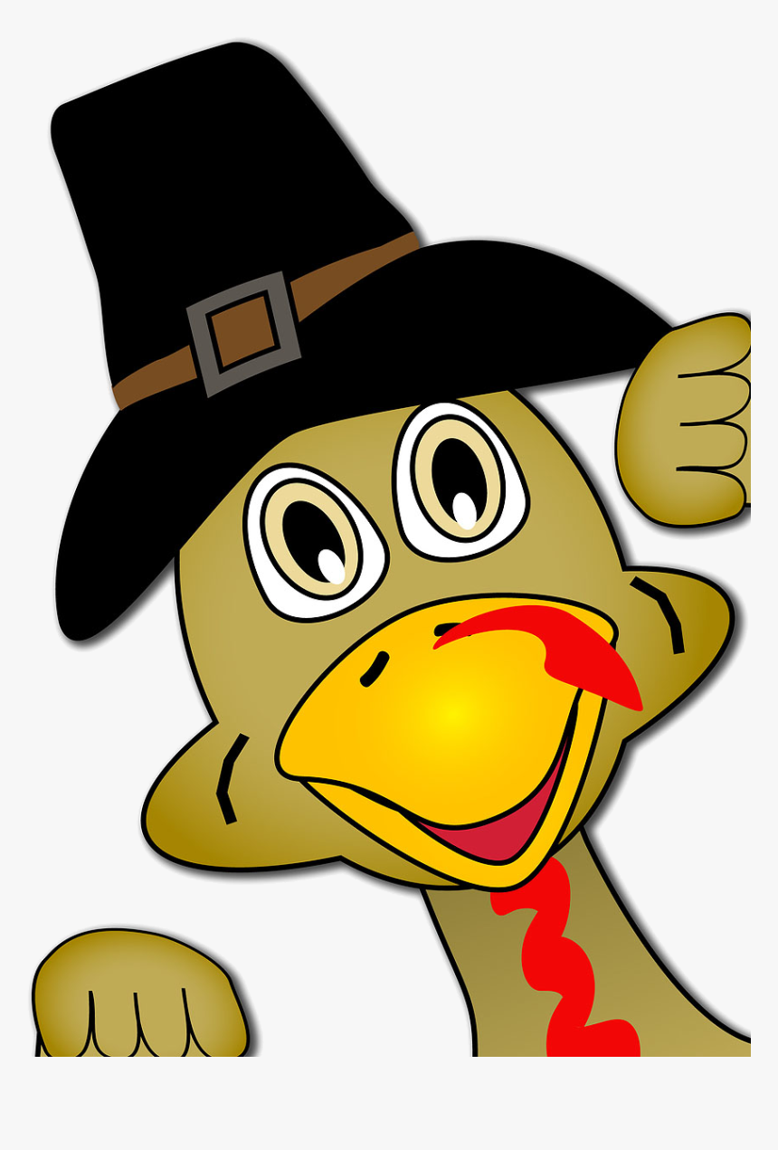 Turkey Clipart Hat X Transparent Png - Cartoon Turkey Face, Png Download