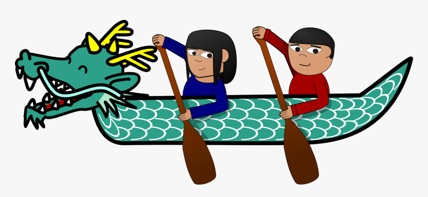 Clip Art Boat Race Clipart - Dragon Boat Clipart, HD Png Download