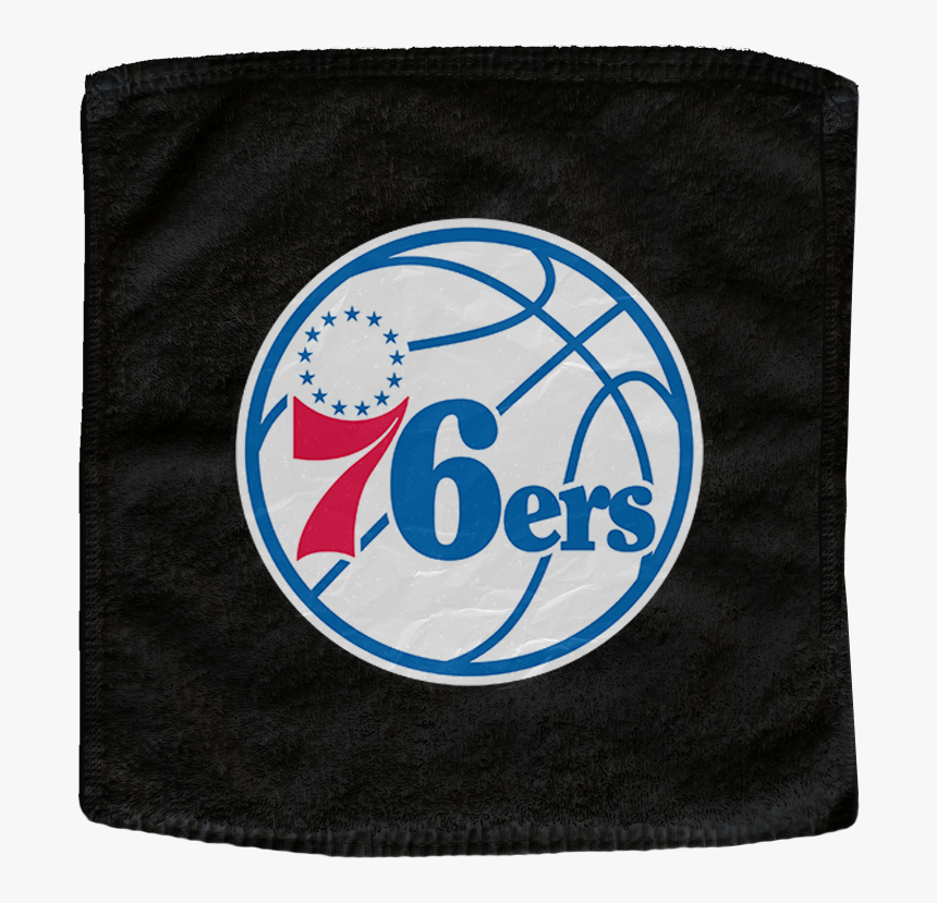 Black Philadelphia 76ers Nba Basketball Rally Towels - Transparent Philadelphia 76ers Logo, HD Png Download