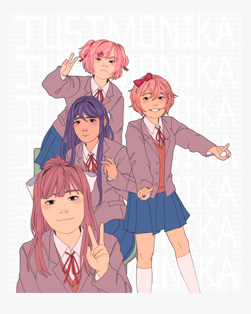 Luxjii Doki Doki Literature Club - Doki Doki Literature Club, HD Png Download
