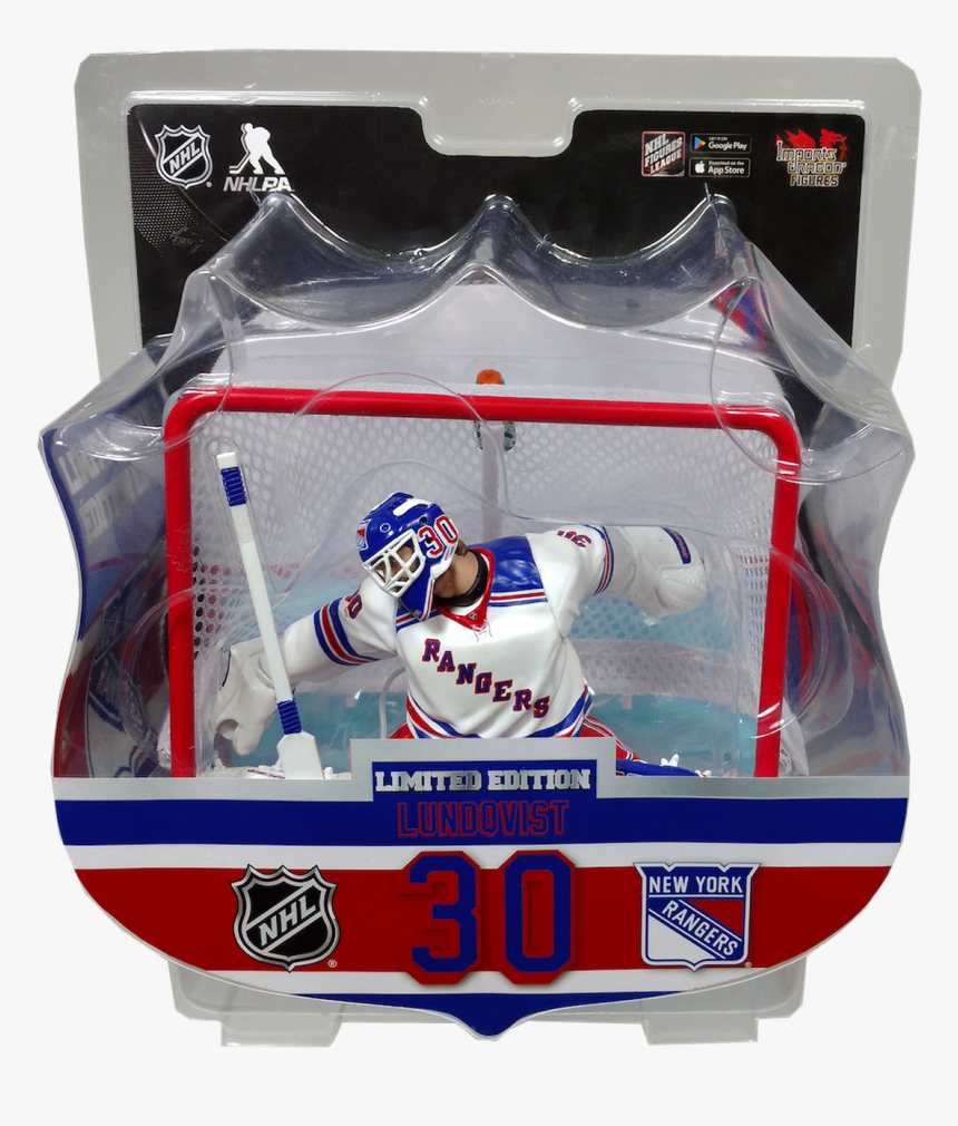 Henrik Lundqvist Goalie With Net - New York Rangers, HD Png Download