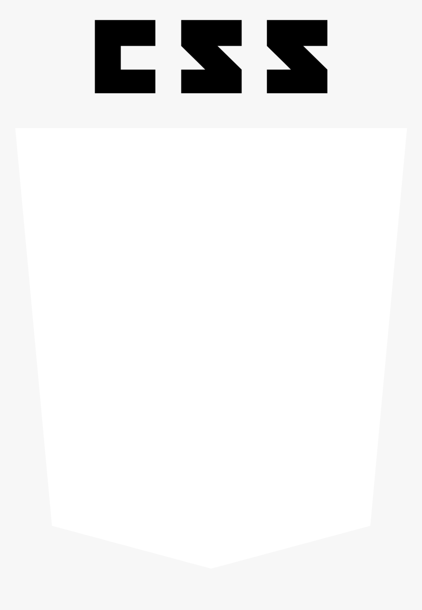 Css3 Logo Black And White - Css Logo White Png, Transparent Png ...
