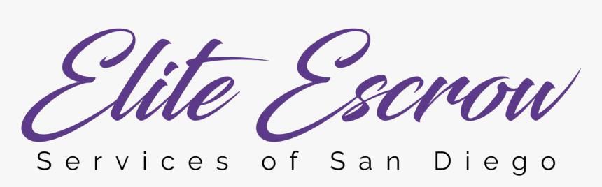 Elite Escrow Services Of San Diego , Transparent Cartoons - Calligraphy, HD Png Download