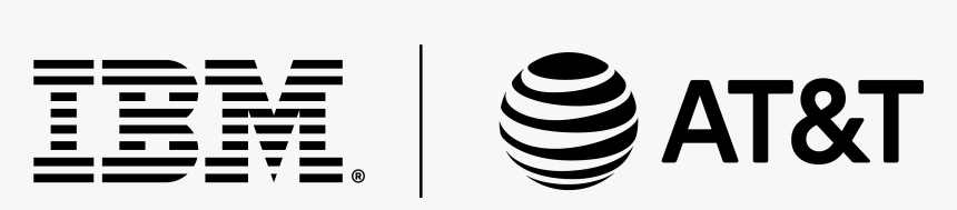 Ibm Logo Att Lockup Horiz Pos Black Rgb V2 - Circle, HD Png Download