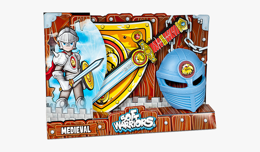 Pack Caballero Espada, Escudo Y Casco - Cartoon, HD Png Download