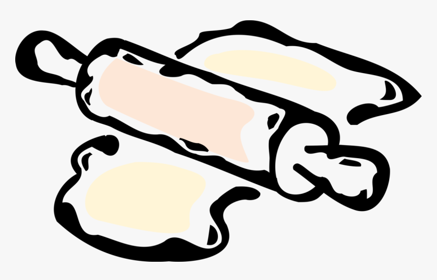 Vector Illustration Of Kitchen Baking Rolling Pin Shapes, HD Png Download