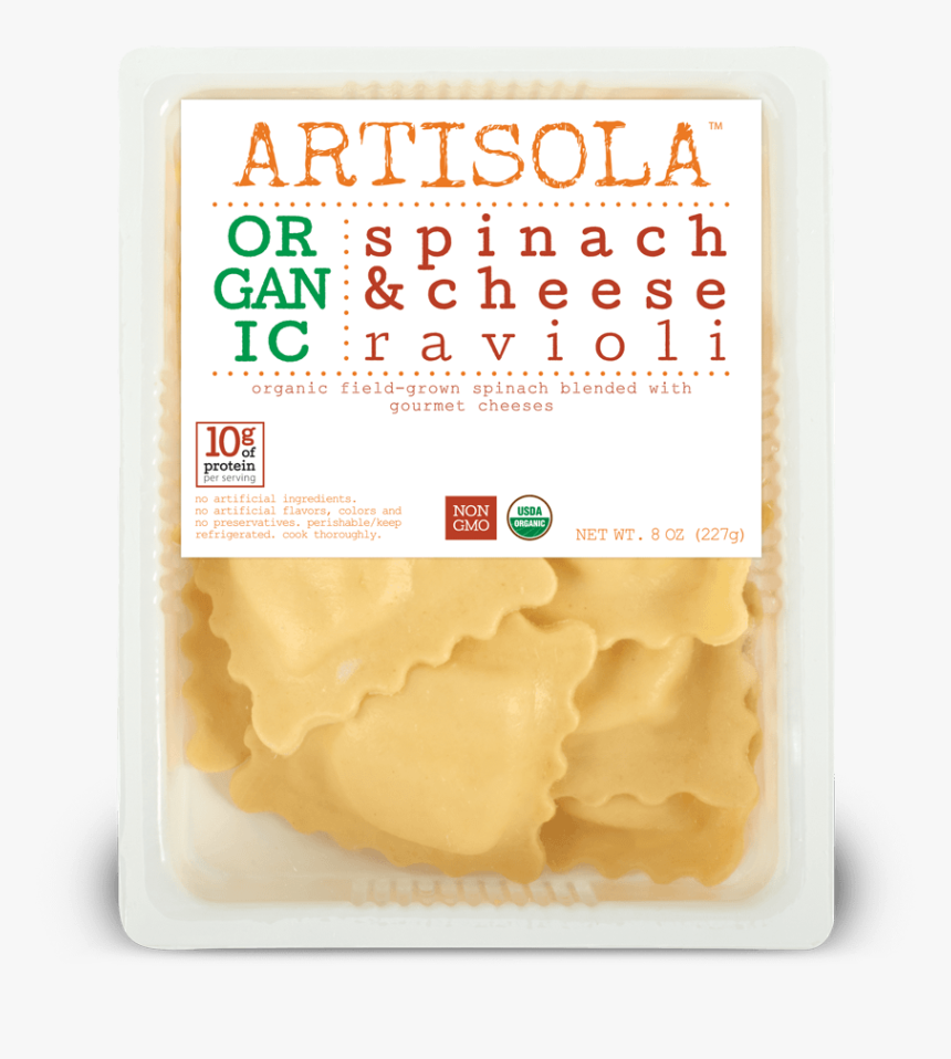 Organic Spinach & Cheese Ravioli - Gruyère Cheese, HD Png Download