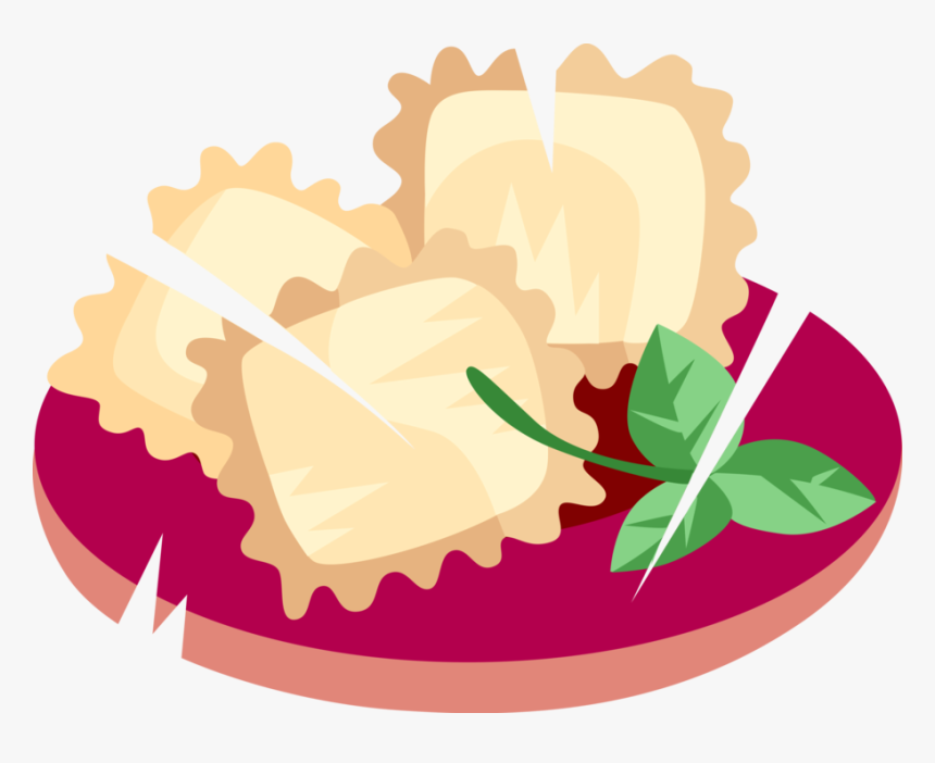 Ravioli Dumplings With Sealed Filling Vector Image - Ravioli Clipart