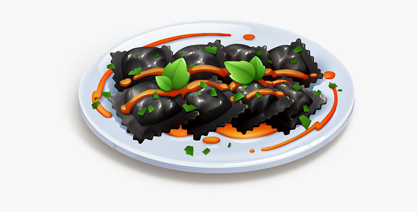 Black Ravioli With Shrimp - Chocolate, HD Png Download