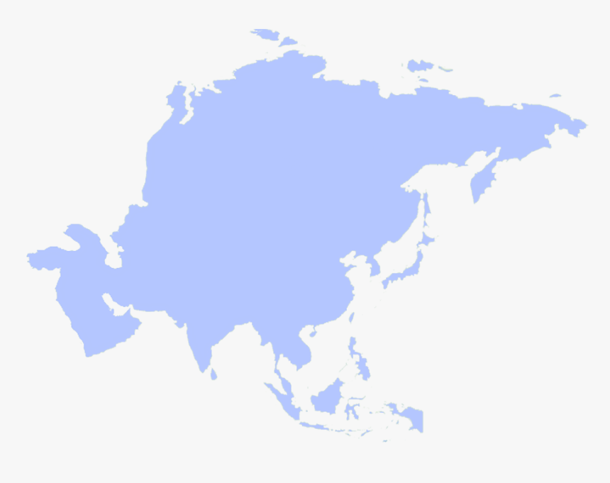 Asia Discord Emoji - Asia Map Black, HD Png Download