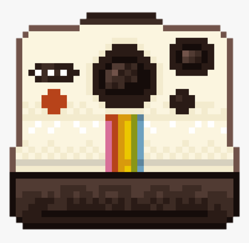 #polaroid #polaroidcamera #camera #pixel #art #pixelart - Transparent Pixel Speech Bubble Png, Png Download
